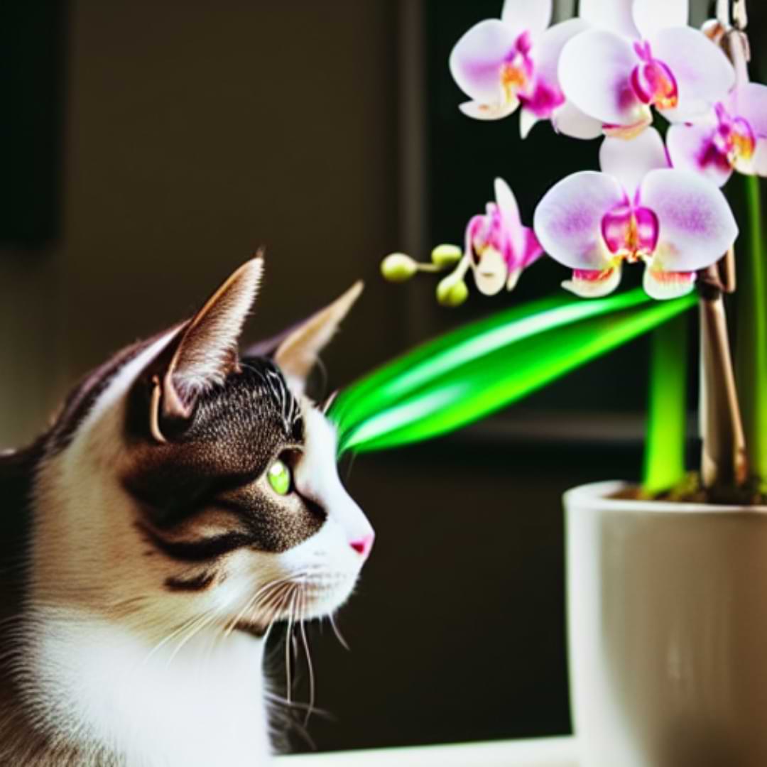 ¿Son las orquídeas venenosas para los gatos?