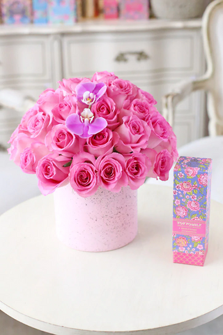 Flores de nacimiento de junio: rosa y madreselva