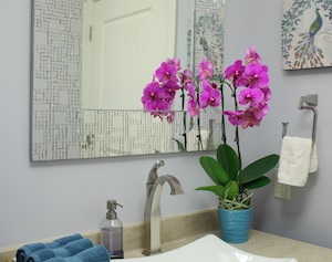 Cómo embellecer tu baño con orquídeas