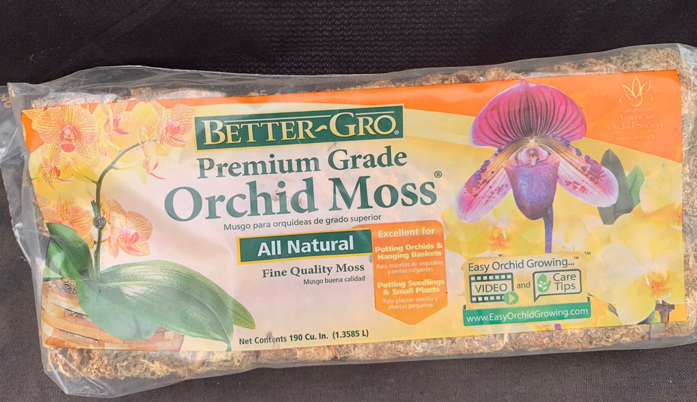 MEJOR GRO, MUSGO DE ORQUÍDEA SPHAGNUM DE BULBO SOLAR |